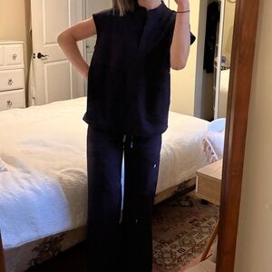 Figs Deep Purple Top and Bottoms- available together or separate